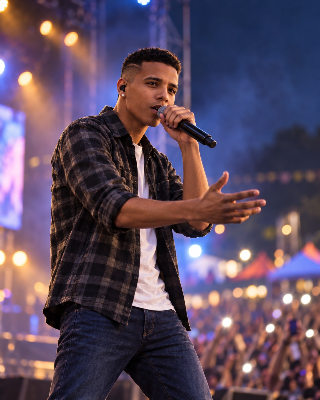 Kayky d’Lucca em apresentação ao vivo